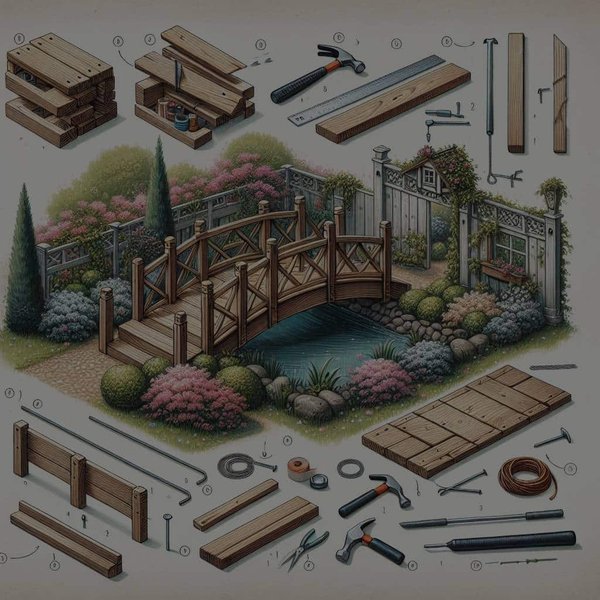 Comment construire un petit pont de jardin décoratif et résistant ?