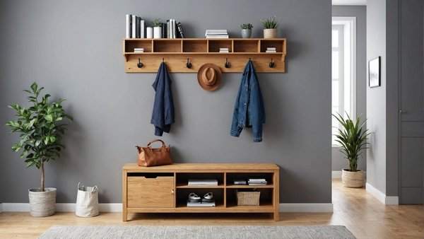 Le porte-manteau mural : style et praticité à votre entrée