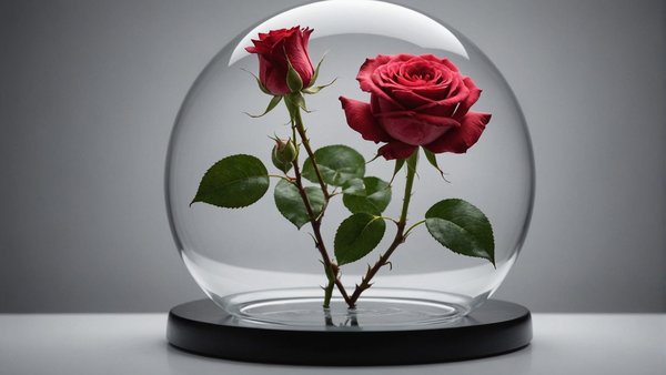 Rose sous cloche : découvrez la magie des roses éternelles